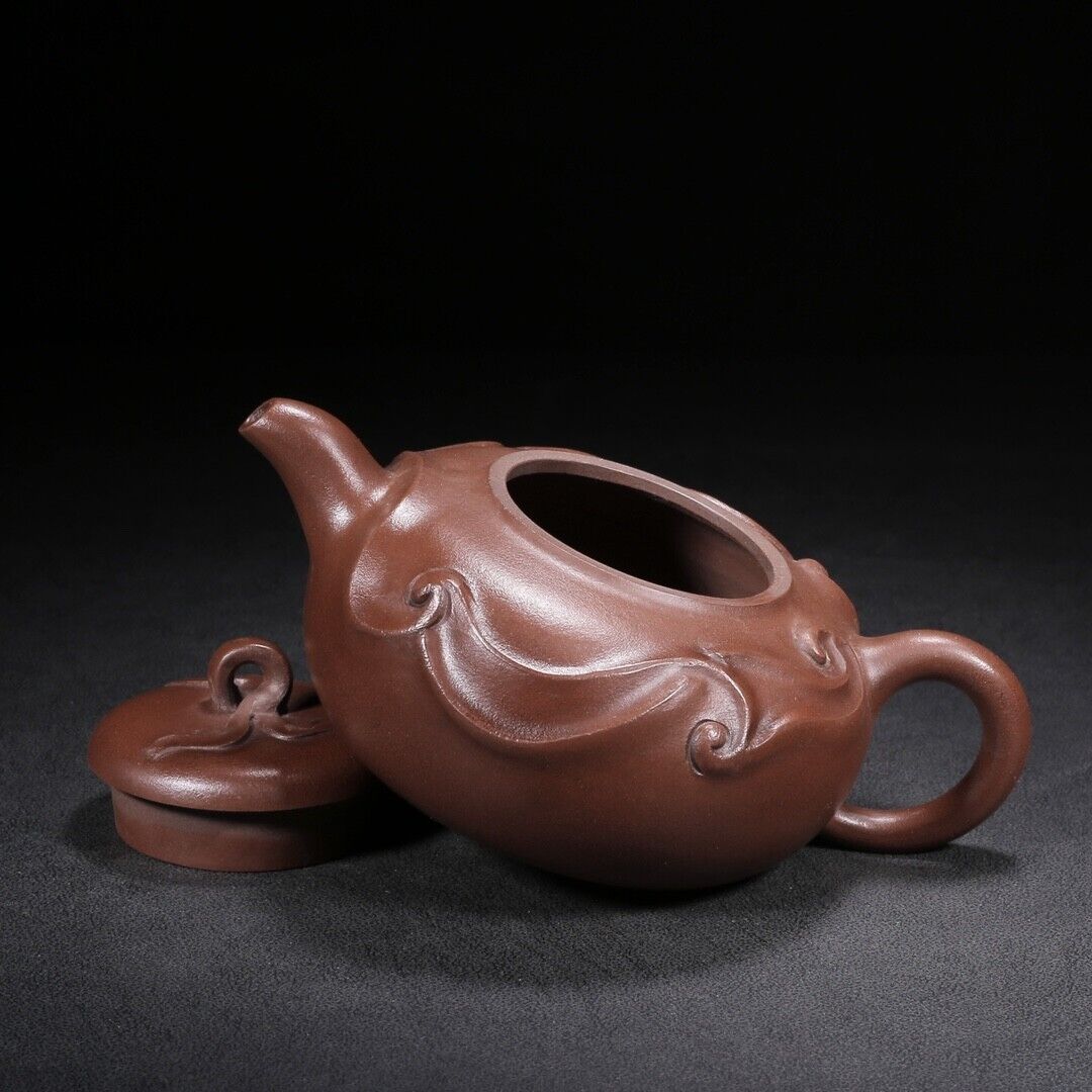 Chinese Yixing Zisha Clay Handmade Exquisite Teapot (彩带 底款:蒋蓉)