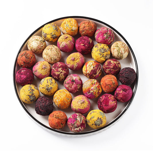 10 Kinds Chinese Yunnan Mix Blooming Tea Balls Flowers Flowering Tea Buds 500g