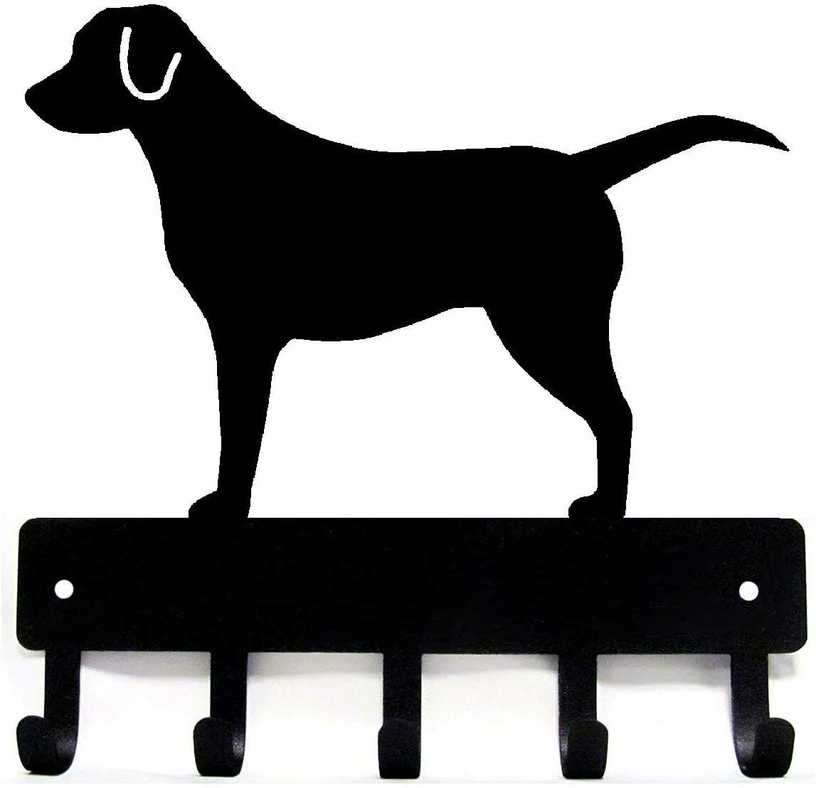 Labrador Retriever Dog-Key Hooks & Keychain Holder -9 inch/6 inch Metal Wall Art