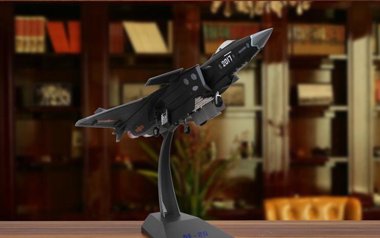 TEERBO J-20 Heavy Stealth Fighter Fire Fang 1/48 diecast plane model aircraft