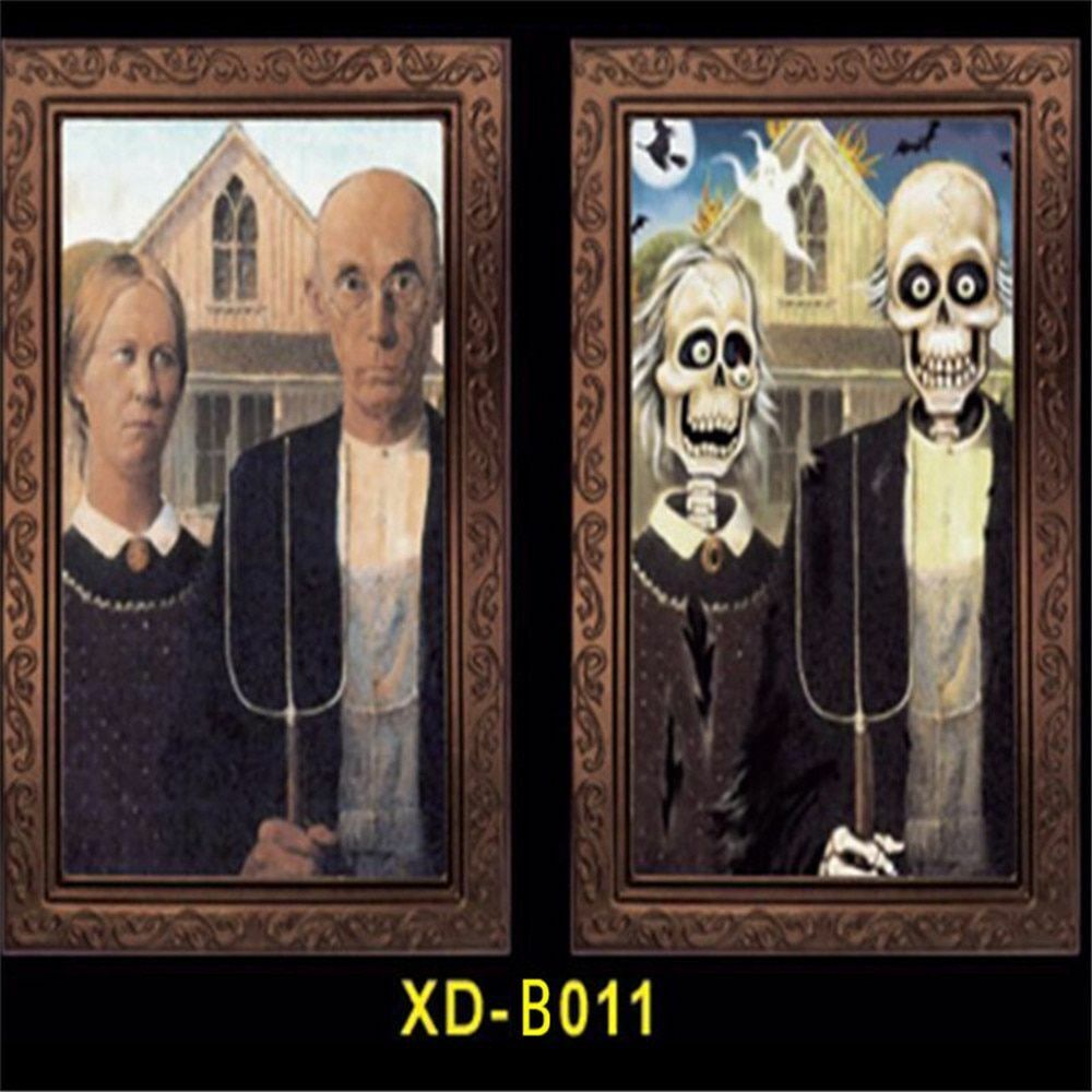 Halloween 3D Ghost Photos Frame Decoration Spooky Party Delivers Crafts Horror