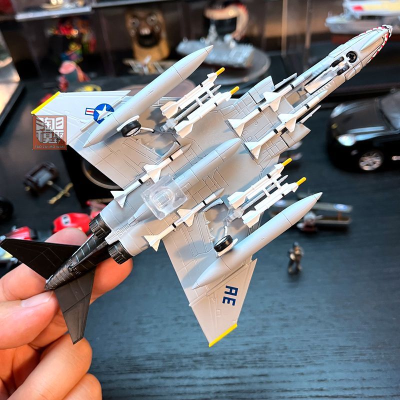 1:100 US F4C Phantom Fighter Alloy Aircraft Model
