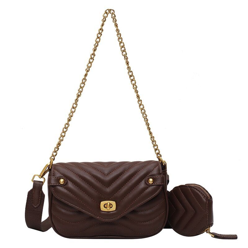 Crossbody Bags Handbag Women Embroidery Thread Chain Shoulder Bag
