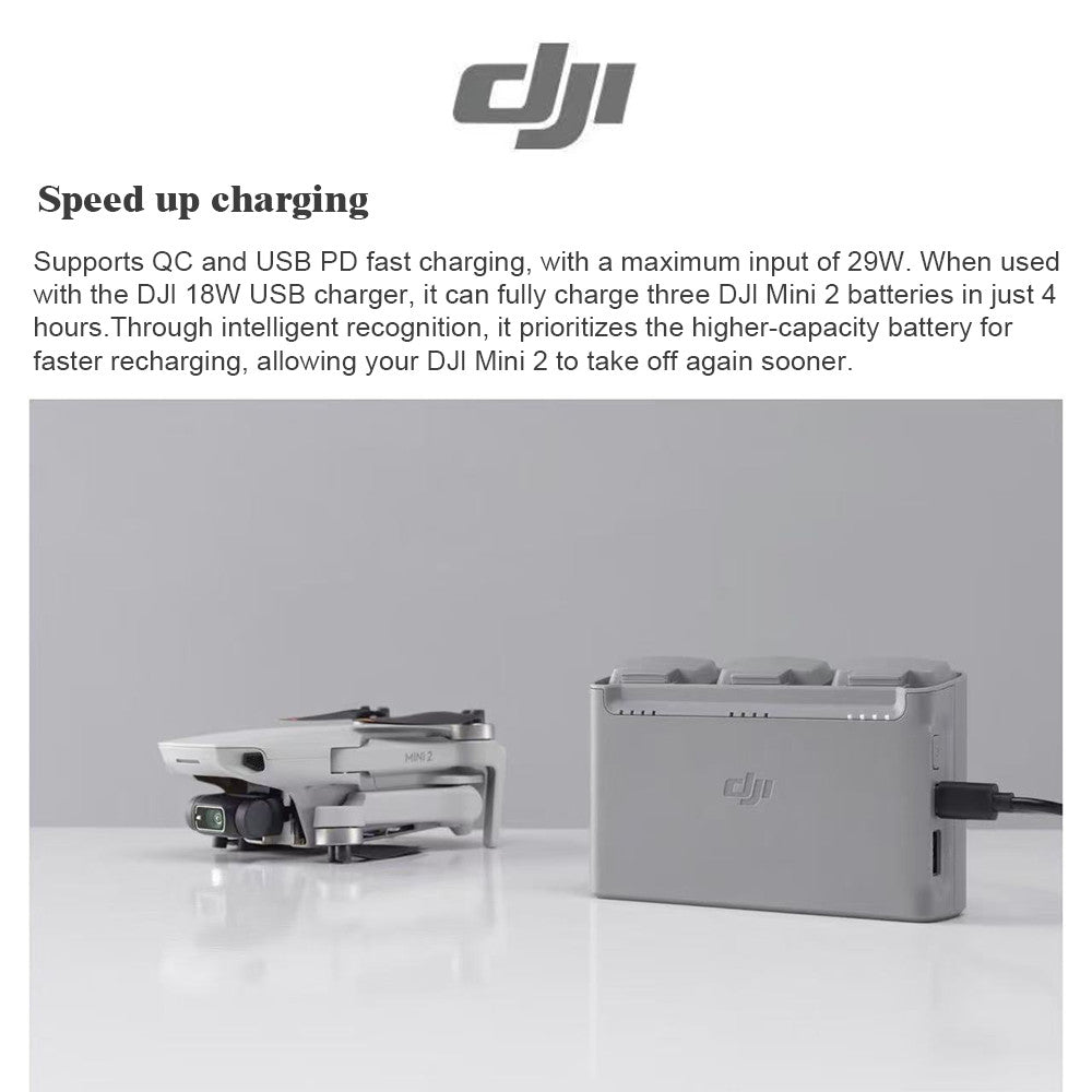 DJI Mini 2 Two-Way Charging Hub – Sequential Charging & Power Bank