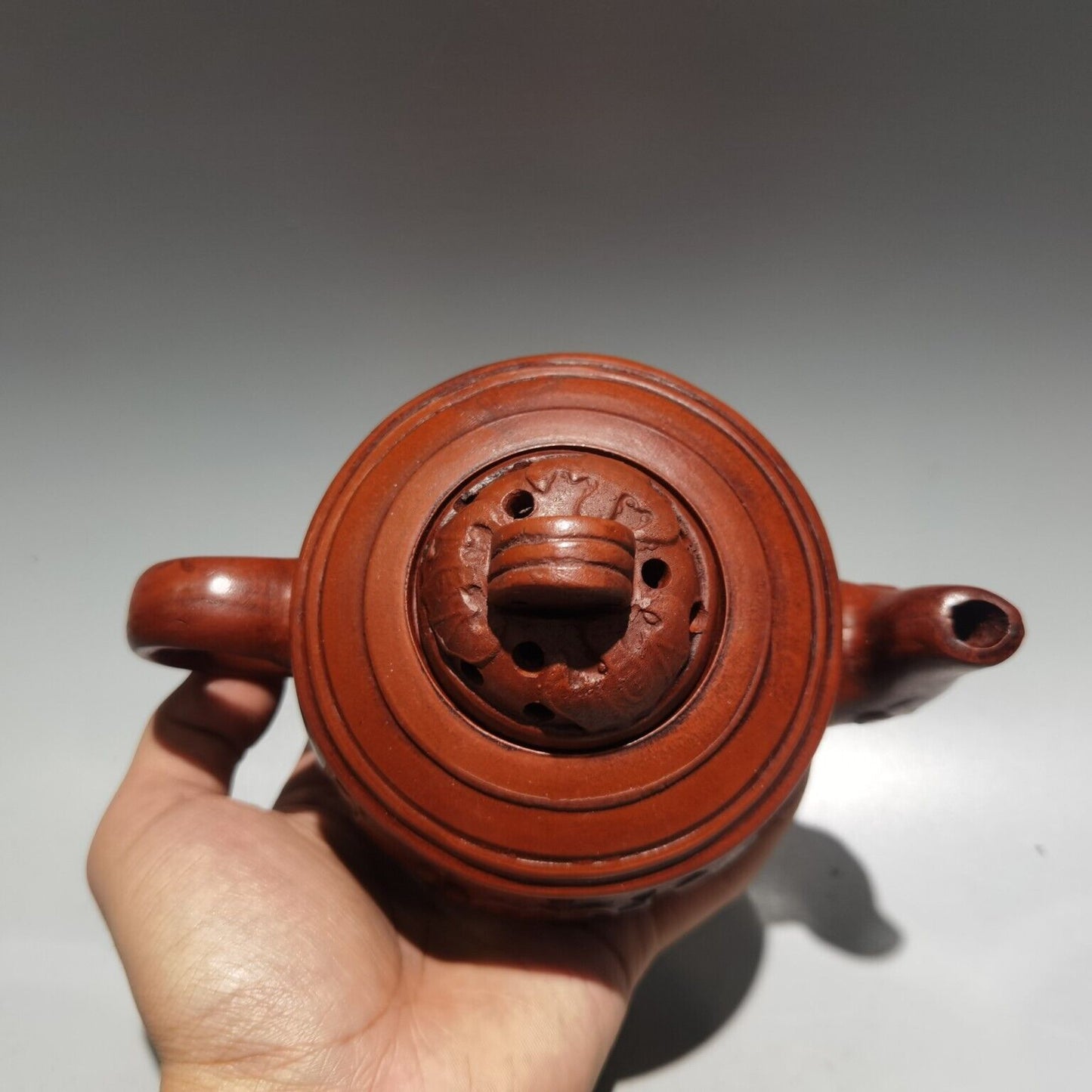 Chinese Yixing Zisha Clay Handmade Exquisite Kung Fu Tea Set Teapot 品名五福临门 底款时大彬