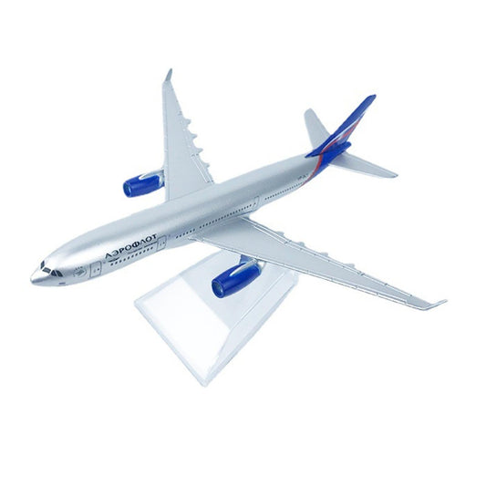 16cm A380 Russian Airlines Simulation Aircraft Plane Model Collection Decor N