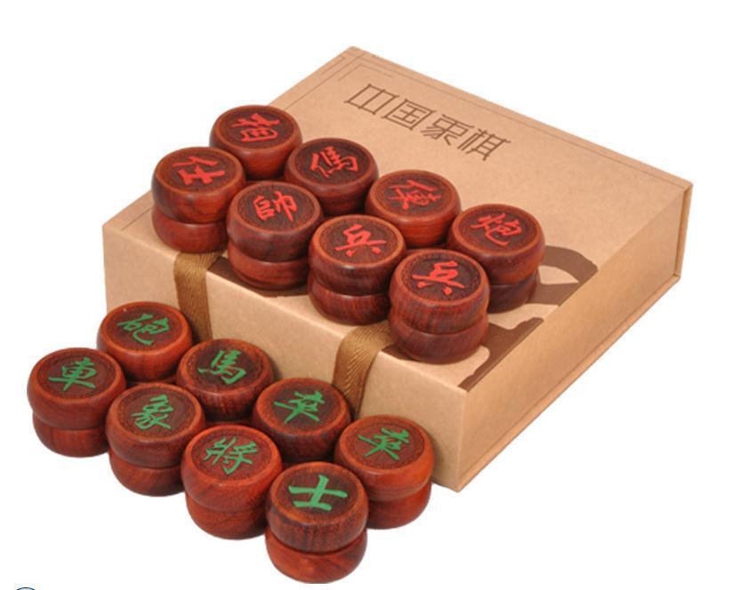 Traditional Wooden Chinese Chess Checker Game xiangqi saffron pears Redwood gift