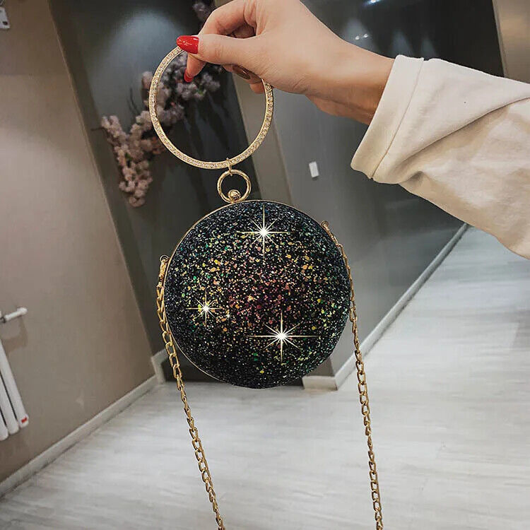 Women Evening Day Clutch Colorful Crystal Lady Handbag Wedding Shoulder Bag