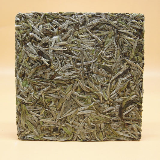 100g Authentic Fuding High Mountain White Tea 2020 Bai Hao Yin Zhen Tea Bricks
