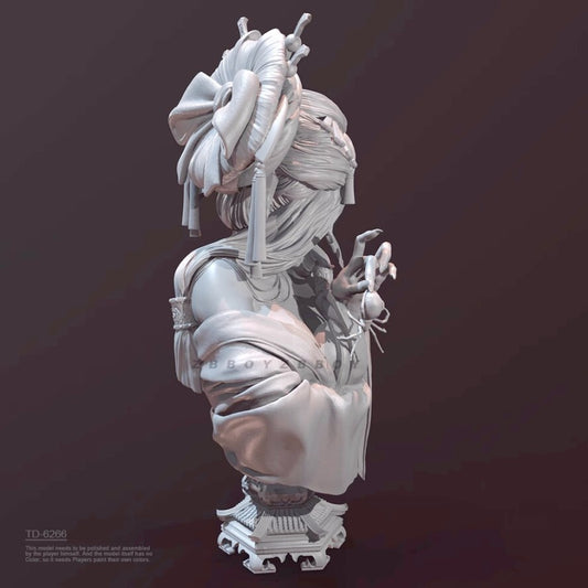 70mm resin bust figure model Bust of Spider Demon Concube 3D print unassembled