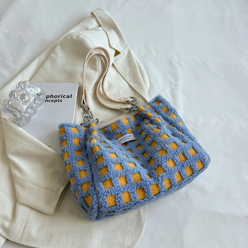 Shoulder Side Bag Women Big Zipper Cloth Hand Tote Bags Handbags Purse