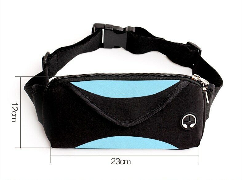 Waterproof Fanny Pack Men/women's Waist Pack Male Pouch Unisex Waist Bag Zip Bag