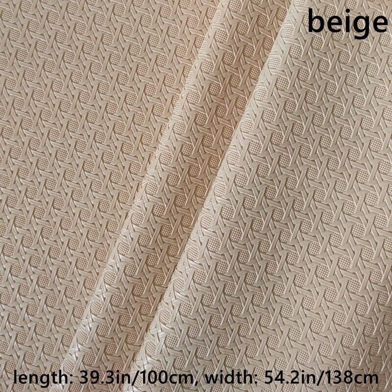 100cm Weaving Pattern Faux Leather Fabric Cloth F DIY Sofa Cover Bag Upholstery