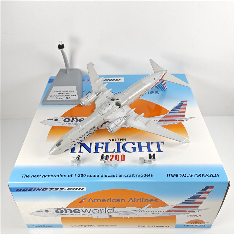 1:200 Inflight one world BOEING B737-800 Passenger Plane Diecast Aircraft Model