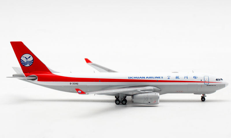 JC Wings Airbus A330-200F B-308Q Sichuan Airlines 1/400 diecast model aircraft