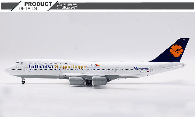 1:200 SQ Wings Lufthansa Boeing 747-8 D-ABYK Passenger Airplane Diecast Model