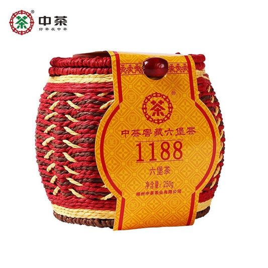500g COFCO Anhua Dark Black Tea Jinhua Fu Cha Tea Three Year Old Fu Brick Tea
