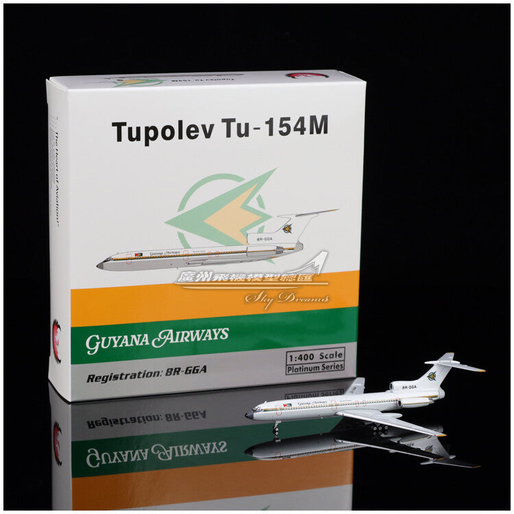 1:400 Phoenix Guyana Airways Tupolev Tu-154M Passenger Airplane Diecast Model