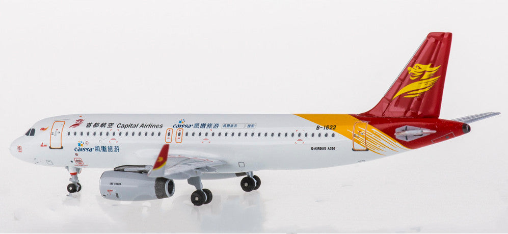 1:400 HYJLwings Capital Airlines A320 B-1622 Passenger Airplane Diecast Model