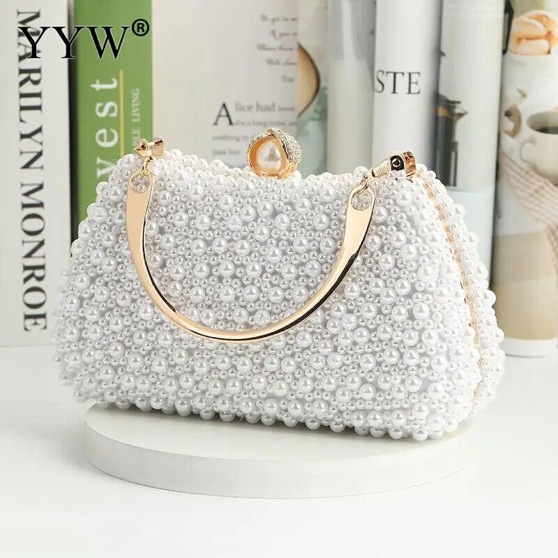 Bag Lady Wedding Women Pearl Handbags Party Dinner Shoulder Bags