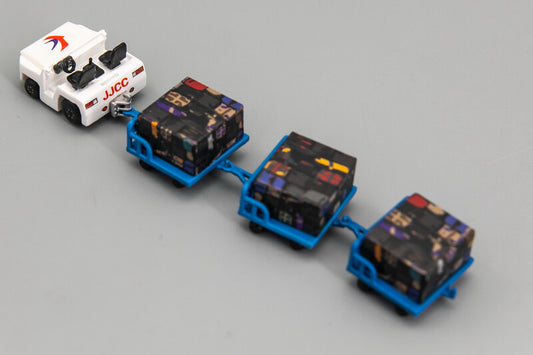 Civil Aviation Airport Luggage Baggage Tractor Model Cute Version 3D Printed KIT
