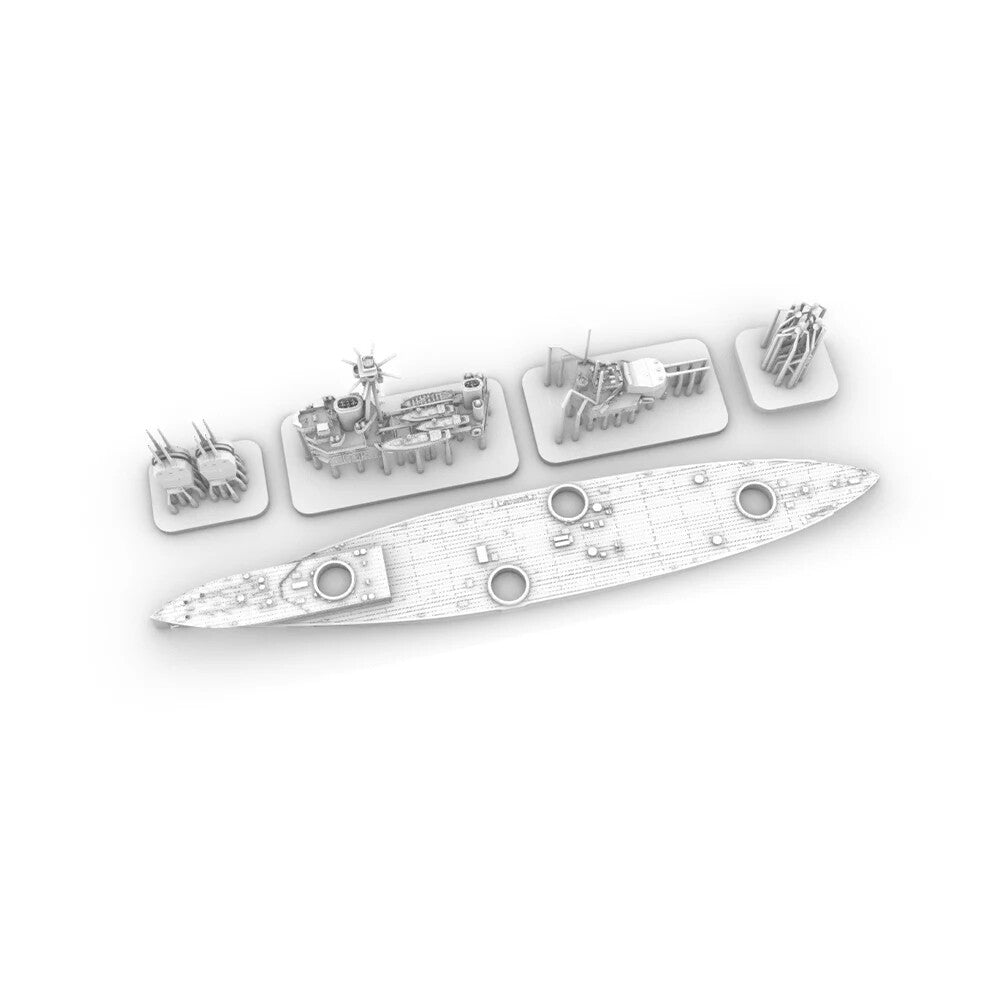 SSMODEL SS2000528 1/2000 Military Model Kit HMS ColossusBattleship 1918