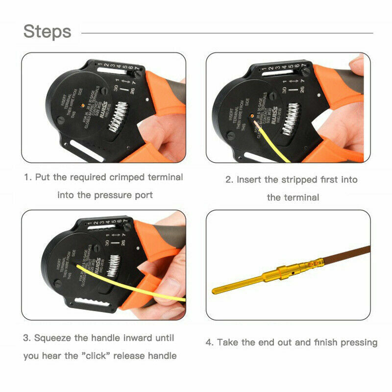IWD-1216 mini crimper plier Aviation pin crimping pliers AWG12-16 for HE HEE 16A