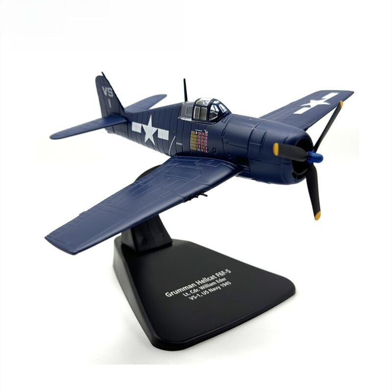 1/72 F6F-5 Fighter Hellcat WWII Fighter Alloy Model Aircraft Collectible