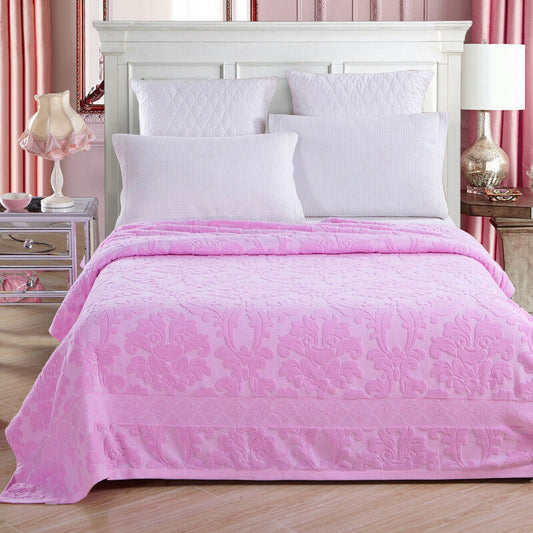 Pure Cotton Blanket Flower Relief Soft Towel Blankets Spring Autumn Bed Cover