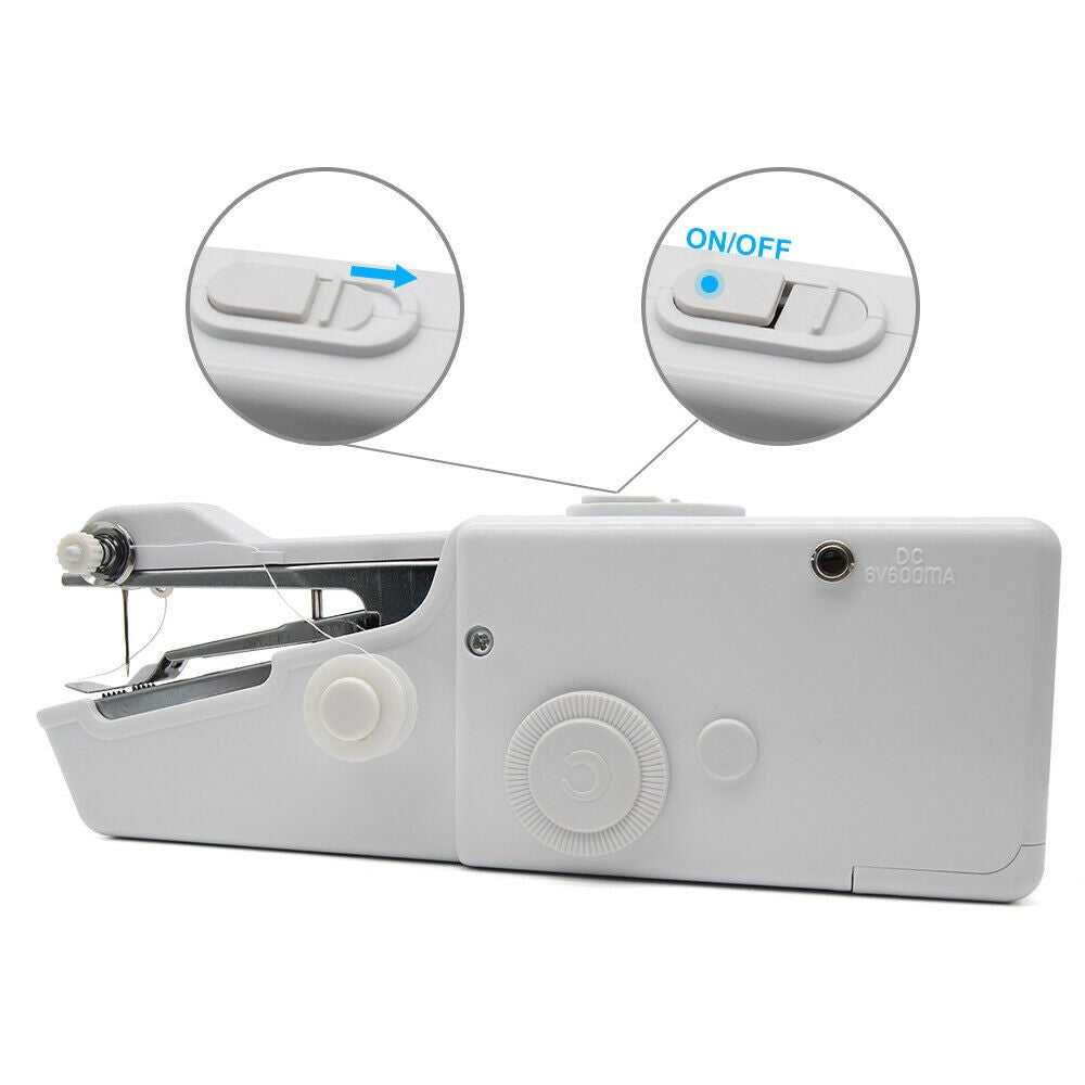 New Portable Smart Mini Electric Tailor Stitch Hand-held Sewing Machine Home