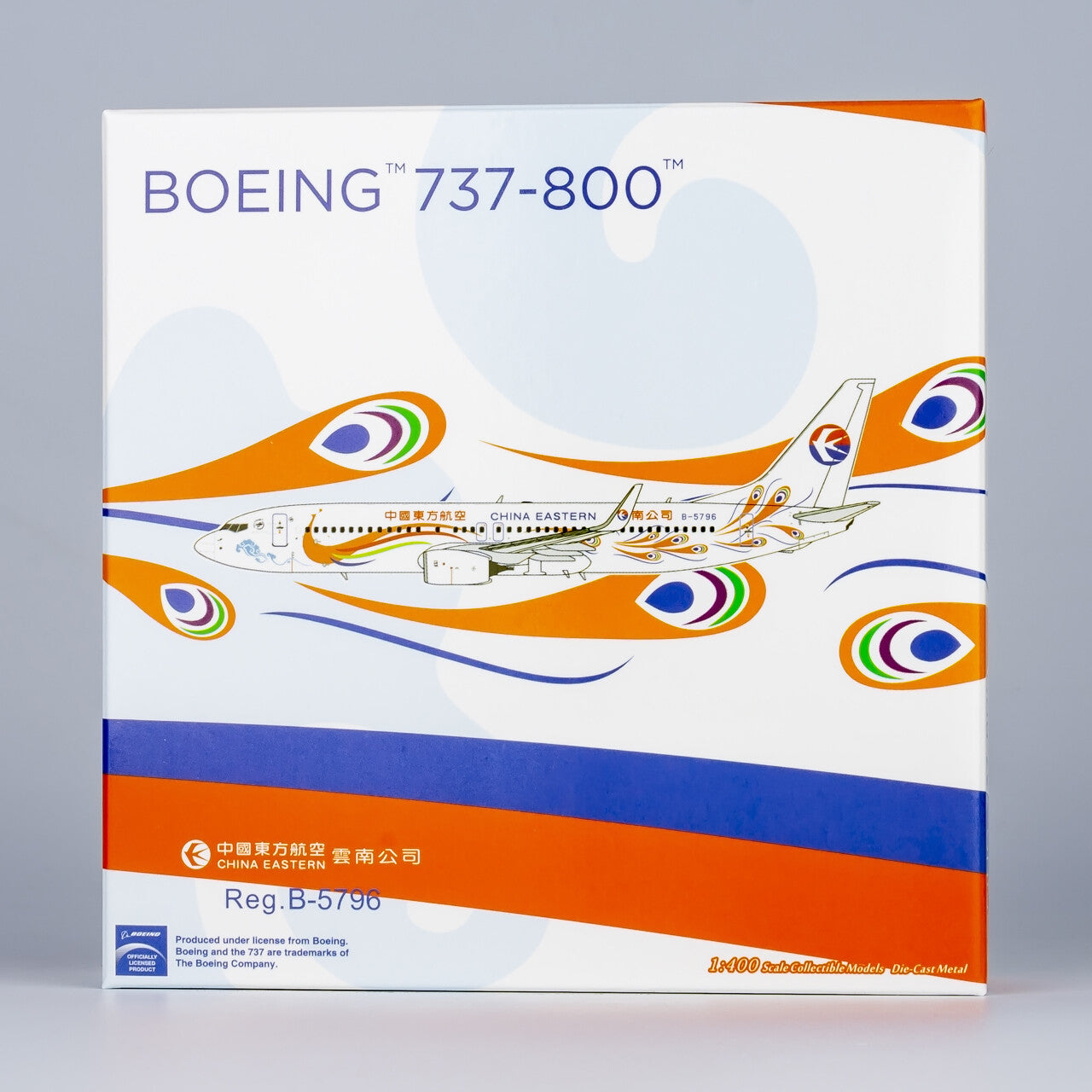 1:400 NG Model CHINA EASTERN BOEING 737-800 Passenger Aircraft Diecast Model