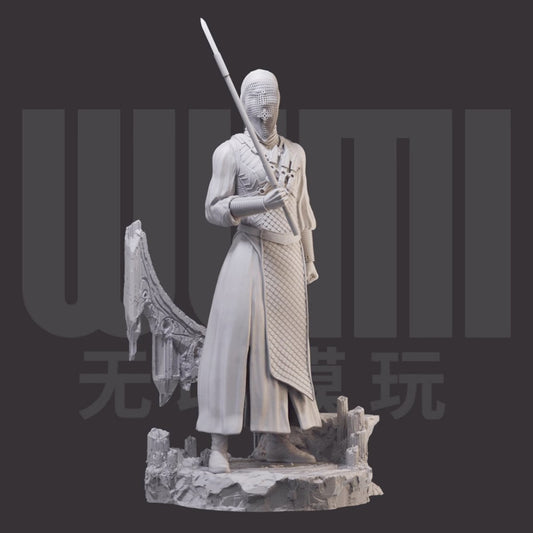 1/24 resin figure model kit Nun warrior Unassembled unpainted
