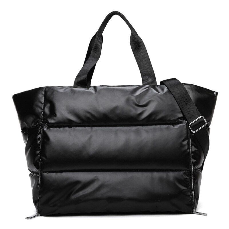 Shoulder Bag Women Nylon Bags Cotton Feather Down Big Tote Female Handbag