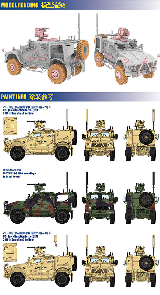 1/72 T-MODEL M-ATV US Landmine Anti Ambush Vehicle Model