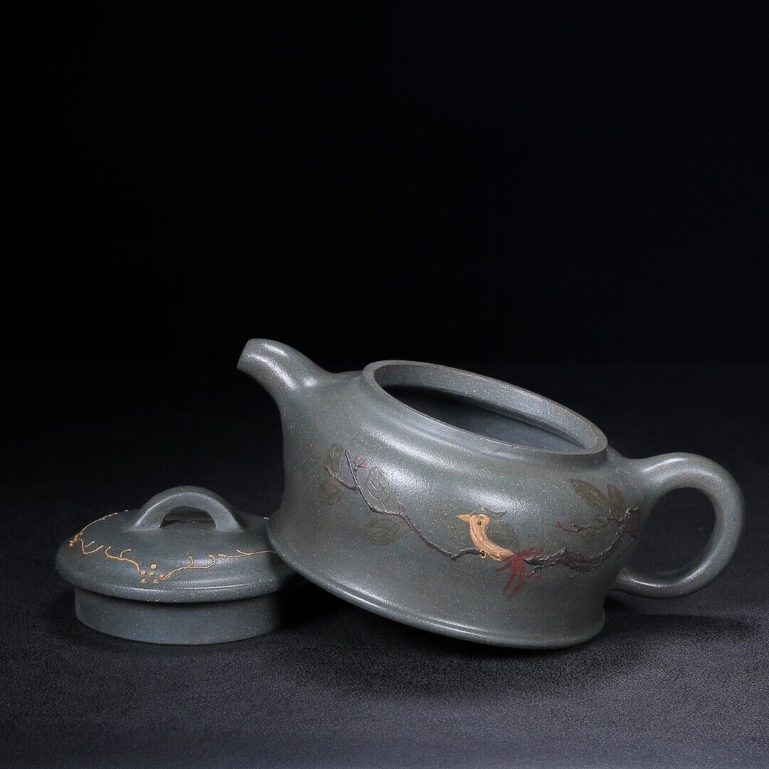 Chinese Yixing Zisha Clay Handmade Exquisite Teapot (惠风和畅 底款:汪寅仙)