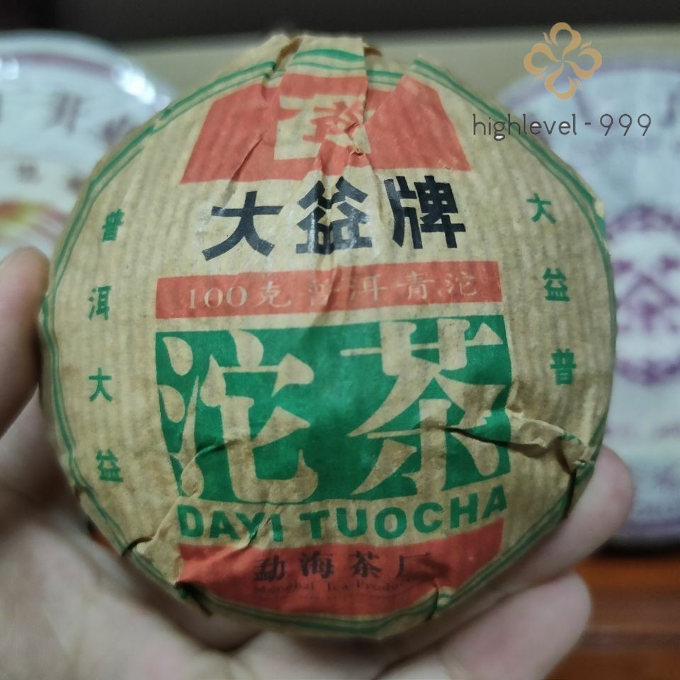 100g 2005 Yunnan Menghai Tea Dayi Tuocha Green Tuo Pu Er Tea Puer Raw Puerh