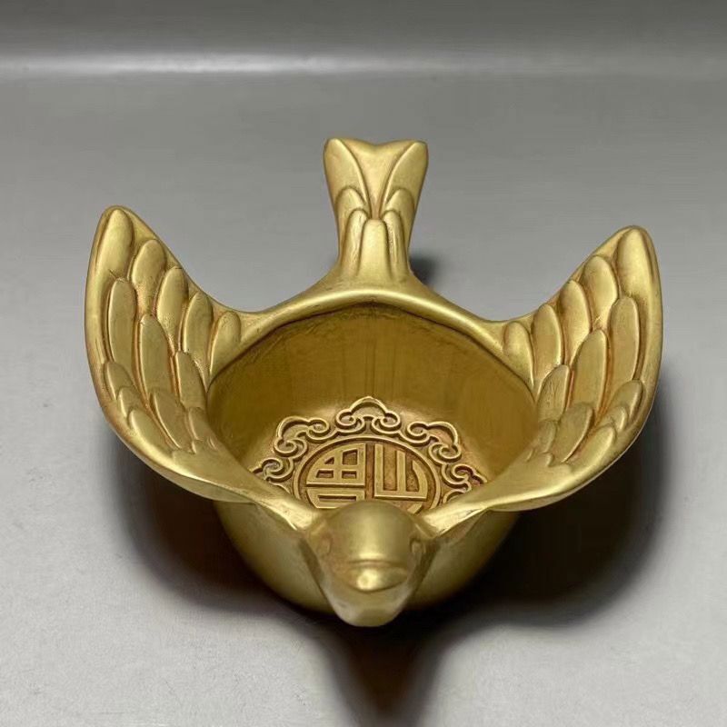 New Bronze Ware Brass Flying Swallow Candlestick Copper Cups Ornaments