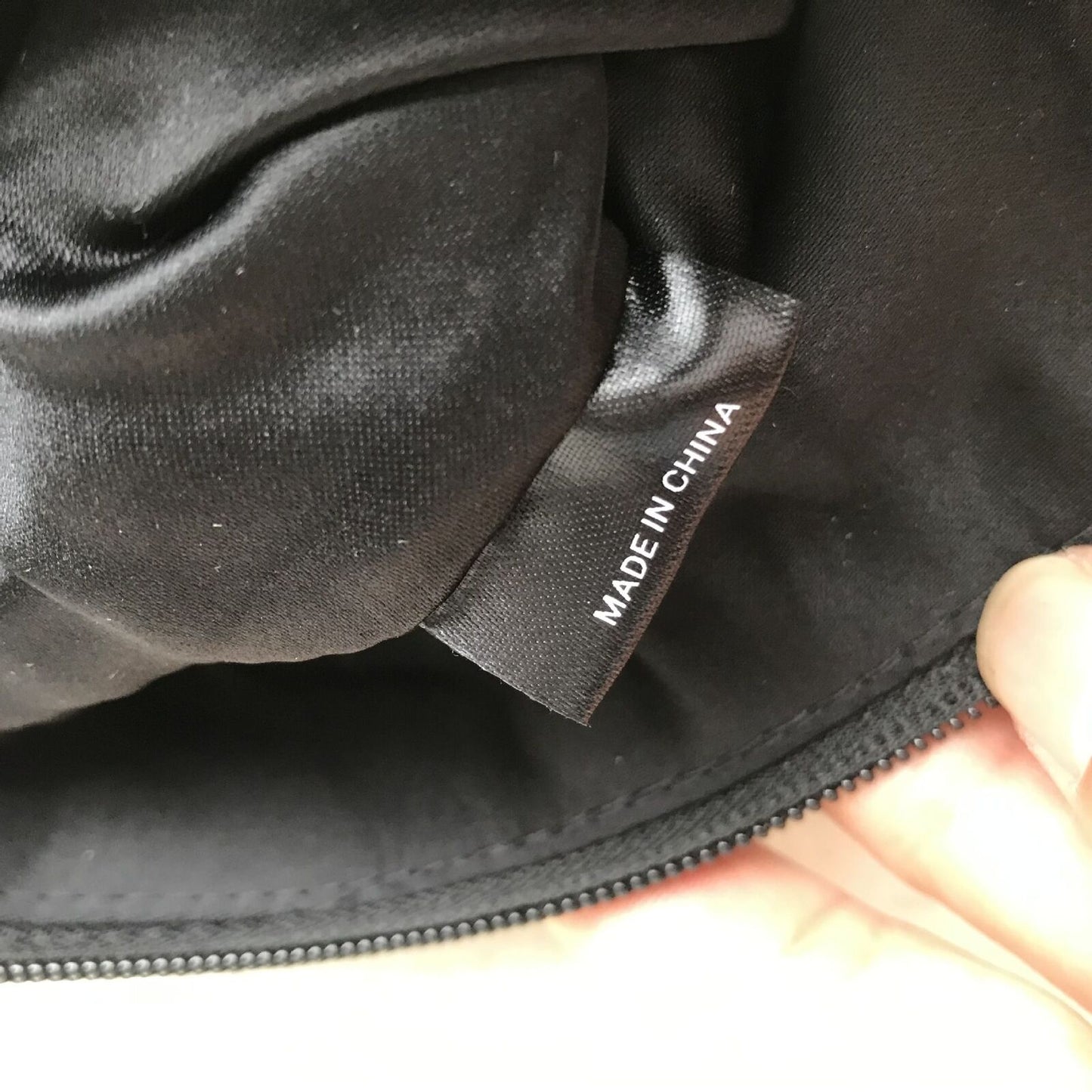 Makeup Cosmetic Bag Neoprene Purses 23.5*17 CM Black Storage Traveling Clutch