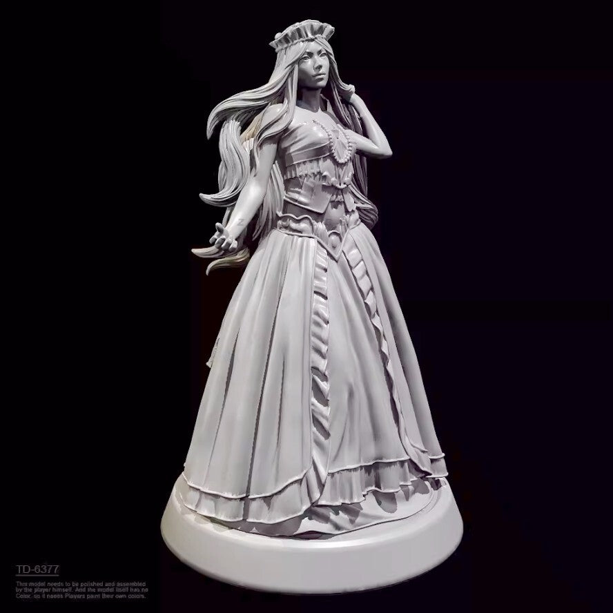 1/24 resin figure model 3D printing of fantasy kingdom princess unassembled