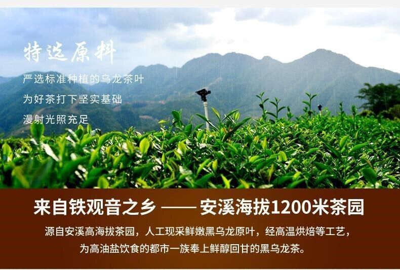 2022 Black Oolong Tea Loose Leaf Roasted Oolong Tea Good for Weight Loose 250g