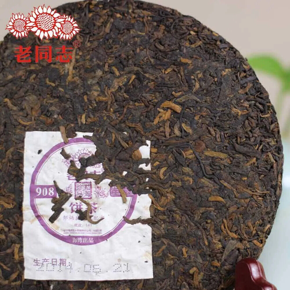 2014 Yr Haiwan Old Comrade Ripe Puer Tea Laotongzhi 908 Batch 141 Shu Pu Er 200g