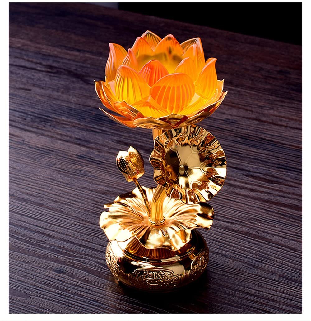 1pc Creativity Lotus Candle Holder Buddha Candlestick Retro Home Decoration