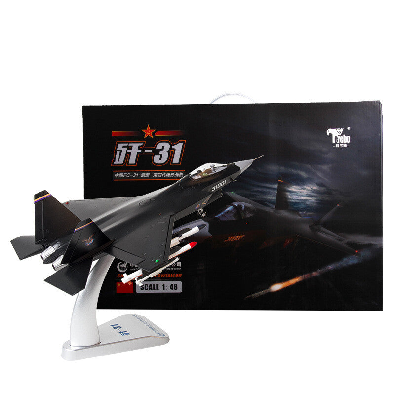 TEERBO China J-31 FIGHTER PLANE Original 1/48 diecast plane model aircraft