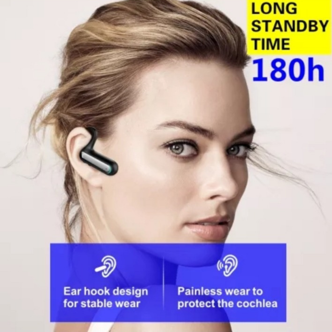 Wireless Bluetooth 5.2 Earpiece Noise Cancelling Headset Driving Trucker Earbuds