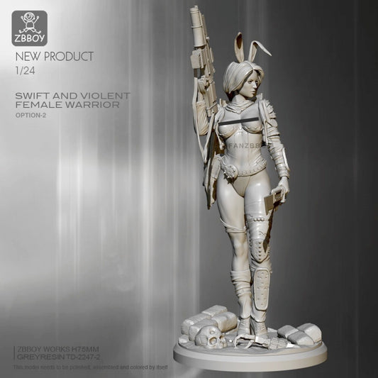 1:24 resin figure model kit Fantasy dimensional female assassin Unassembled