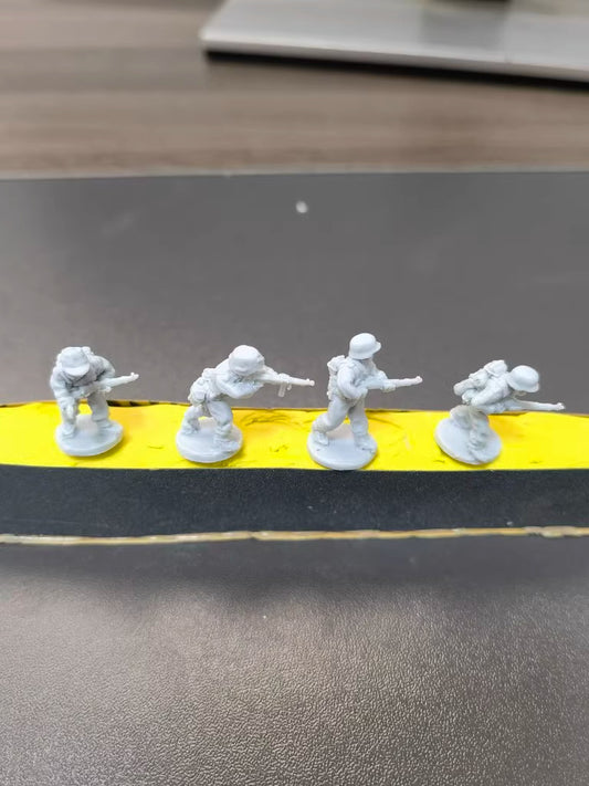 1/72 Resin figures model WWII Germany trooper Soldiers kit /3d printed