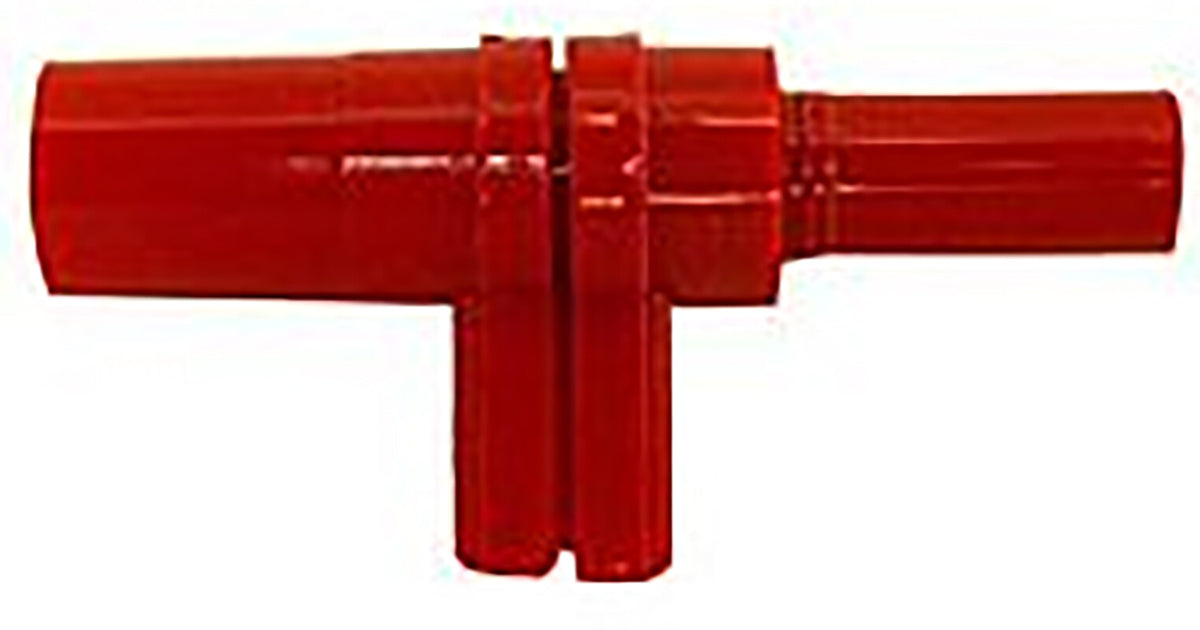 E-Z-Hook Banana Jack Adapter Shrouded, Red (9308RED)