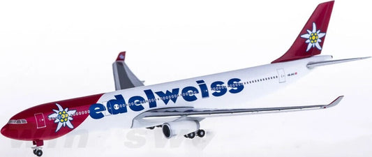 1:500 Hogan Edelweiss AIRBUS A330-300 Passenger Aircraft Diecast Airplane Model