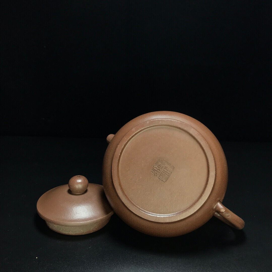 Chinese Yixing Zisha Clay Handmade Exquisite Teapot (事事如意 底款:曼希陶艺(顾景舟))
