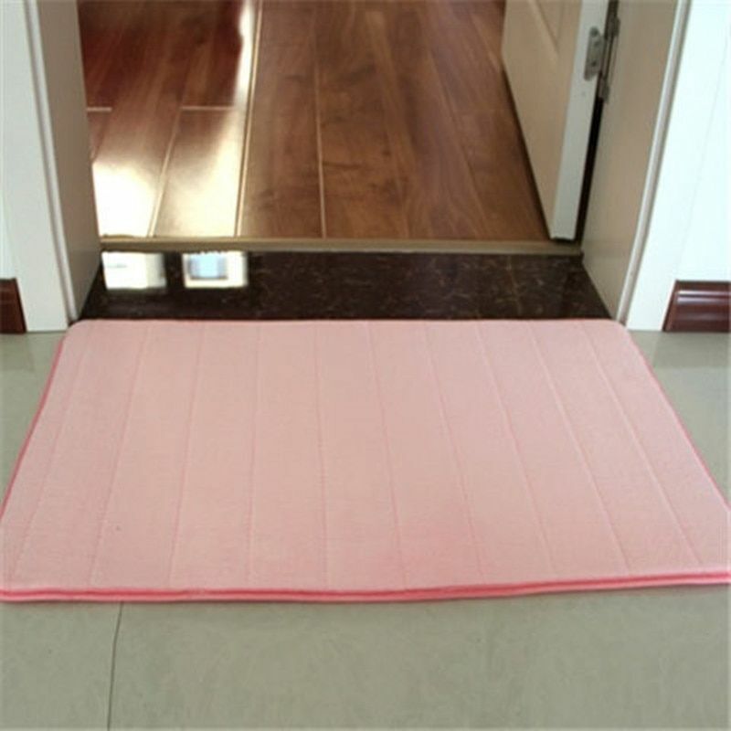 3Pcs/Set Memory Foam Bath Mat Modern Floor Anti-Slip Bathroom Rug Kitchen Carpet
